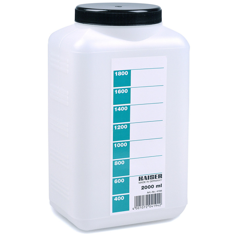 Kaiser Bidon de stockage produits chimiques, 2000 ml, Blanc