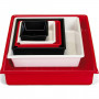 Kaiser Cuvette de laboratoire 40 x 50 cm, rouge