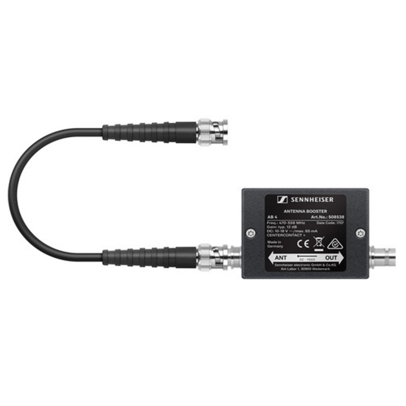 Sennheiser AB 4-AW+ Booster d'antenne-10 dB de gain-connecteurs BNC