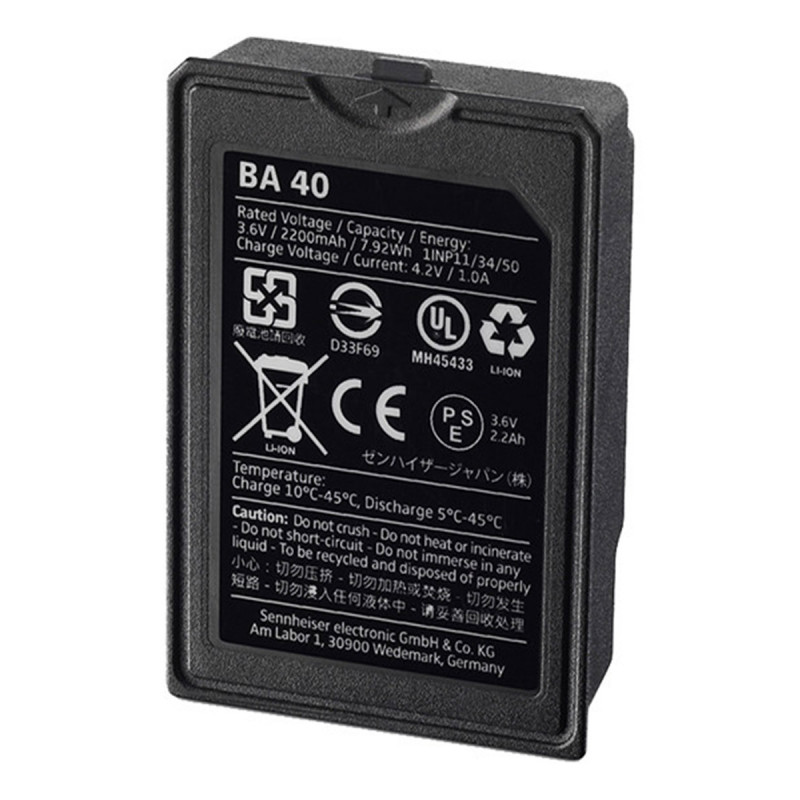 Sennheiser BA 40 Batterie pour SL TABLESTAND 133 / 153-S DW-3 B