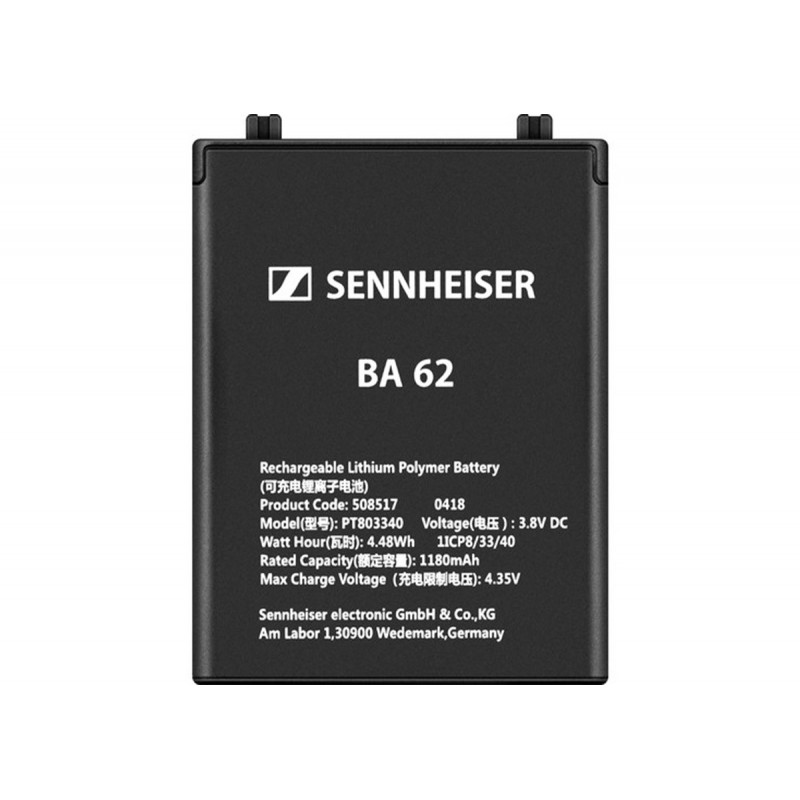 Sennheiser BA 62 Batterie pour SK 6212, lithium ion