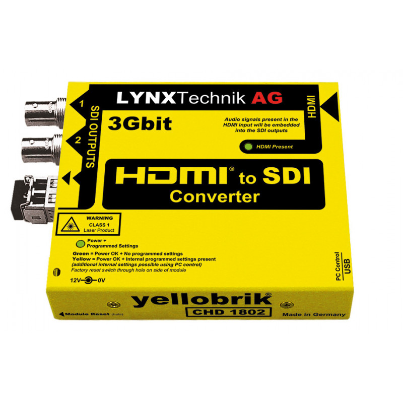 LYNX Technik CHD 1802 Convertisseur 3Gbit HDMI vers SDI