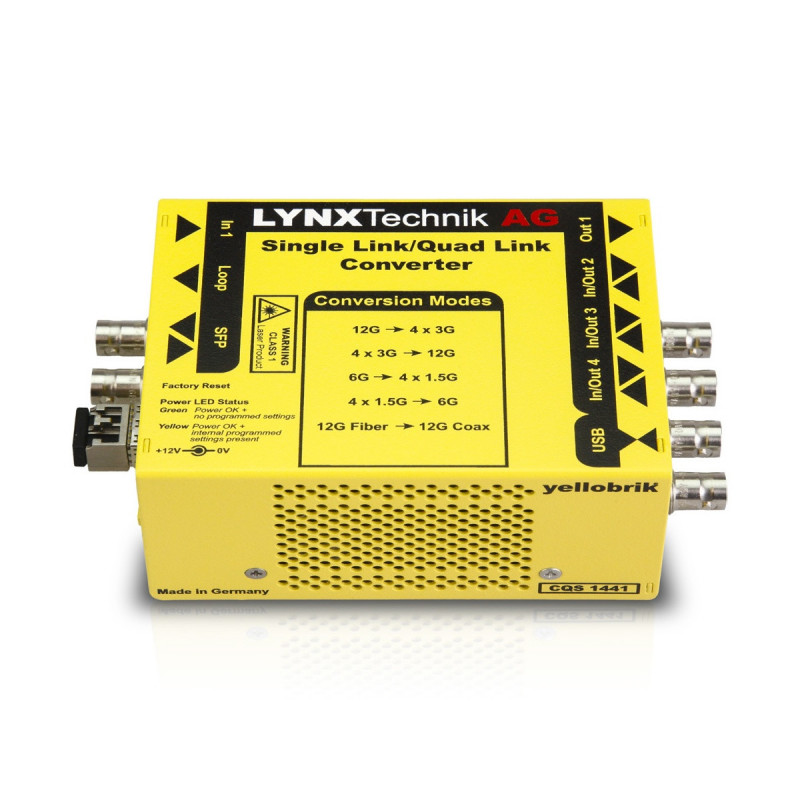 LYNX Technik CQS 1441 Convertisseur 12Gbit/3Gbit SDI Quad link