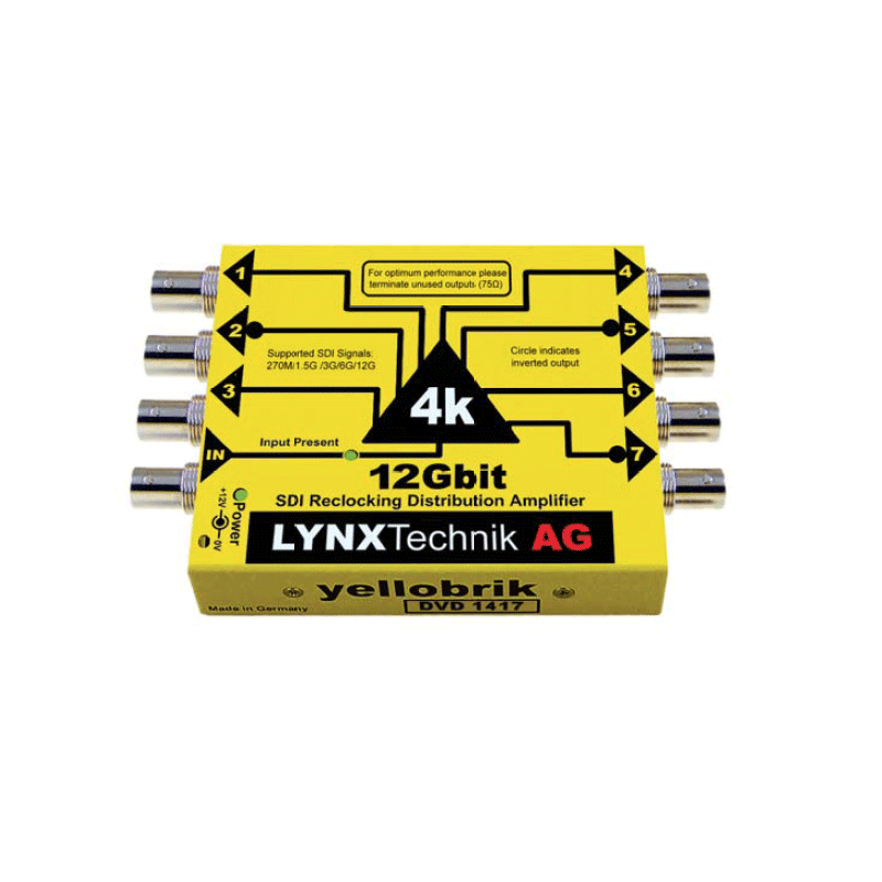 LYNX Technik Amplificateur de Distribution 12G SDI 1 à  7