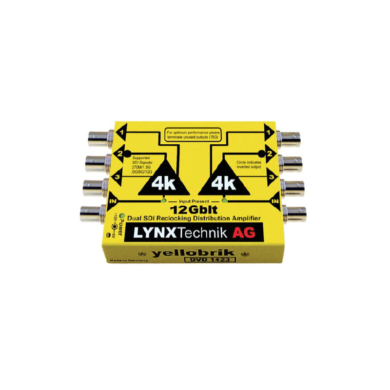 LYNX Technik Amplificateur de Distribution Double 12G SDI 1 - 3