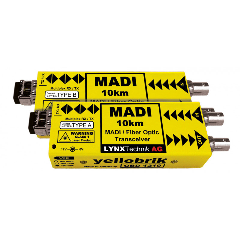 LYNX Technik Emetteur-Recepteur MADI Coax vers MADI Fibre-10km -LC