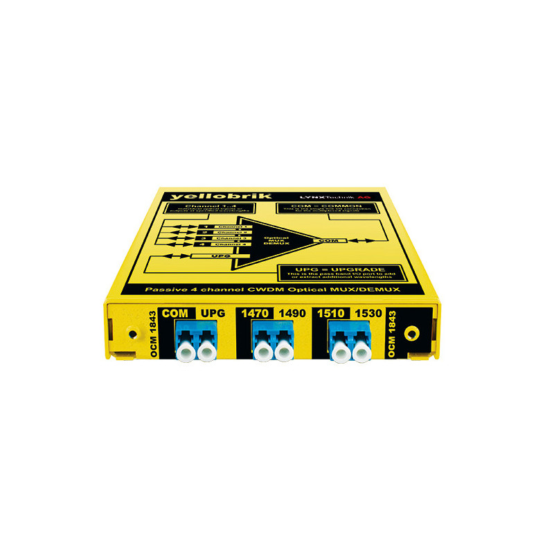 LYNX Technik CWDM Fibre 4 Canaux, Connecteurs LC (1450nm-1530nm)