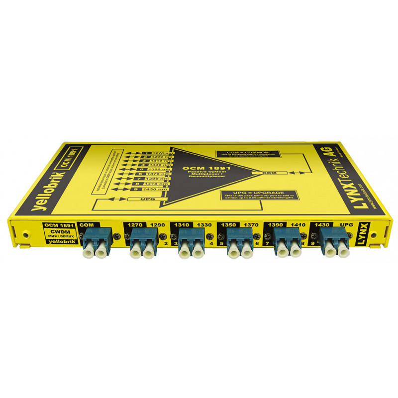 LYNX Technik CWDM Fibre 9 Canaux, Connecteurs LC (1270nm-1430nm)