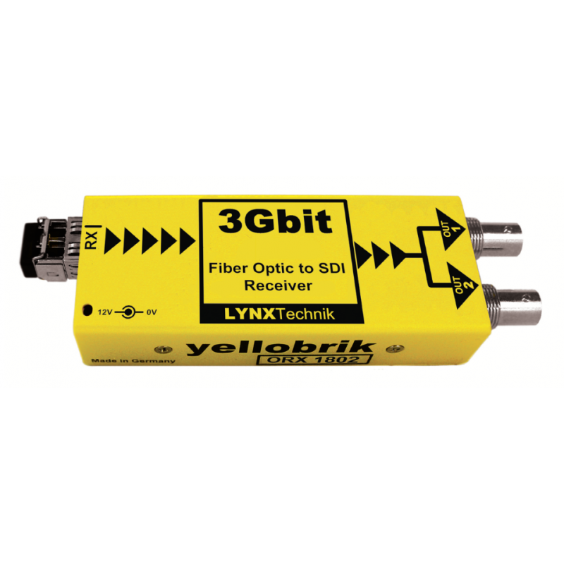 LYNX Technik Recepteur Fibre 3Gbit vers SDI, Double Sorties SDI, SC