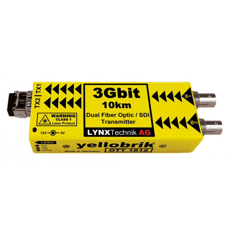 LYNX Technik Transmetteur Double Canal SDI vers Fibre,10km,1310nm - L