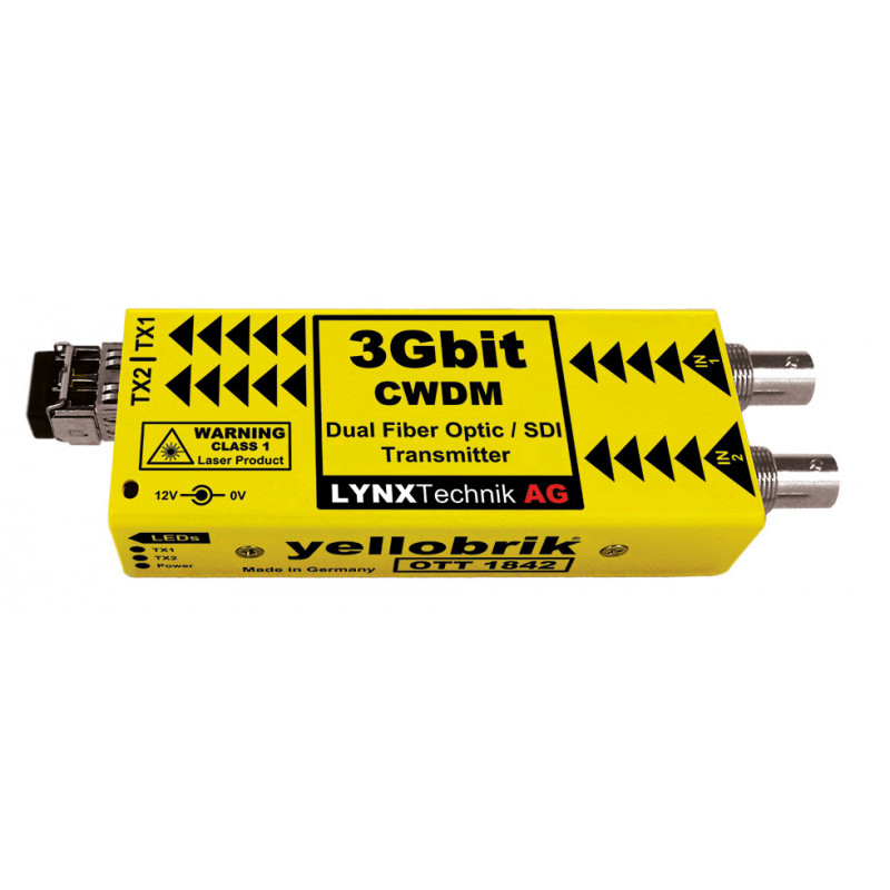 LYNX Technik Emetteur Double Canal 3Gbit SDI vers Fibre Optique -40Km
