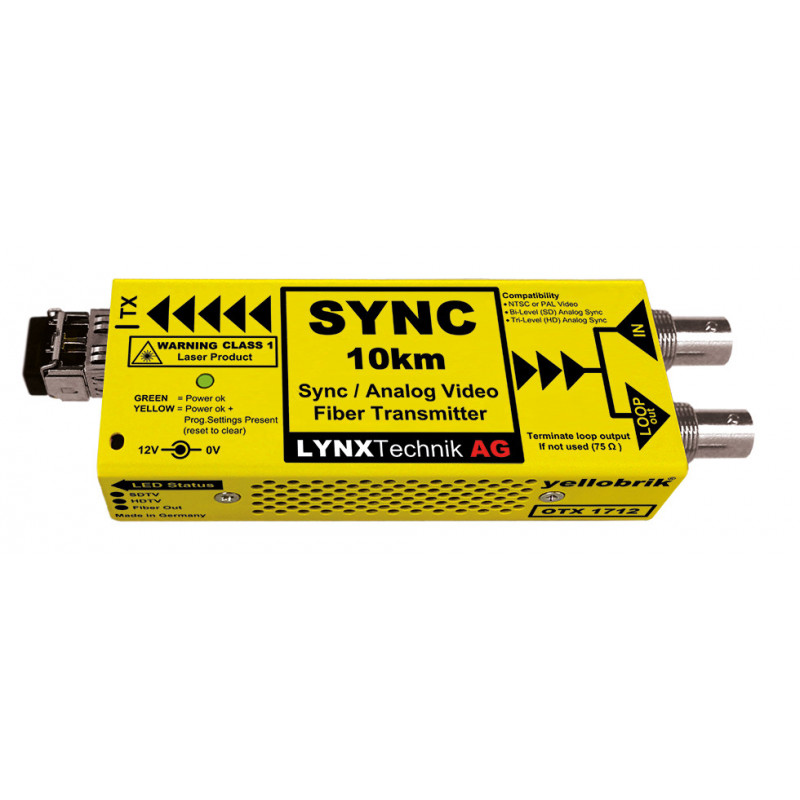 LYNX Technik Sync Analogique / Emetteur Fibre Optique -10km-1310nm-SC