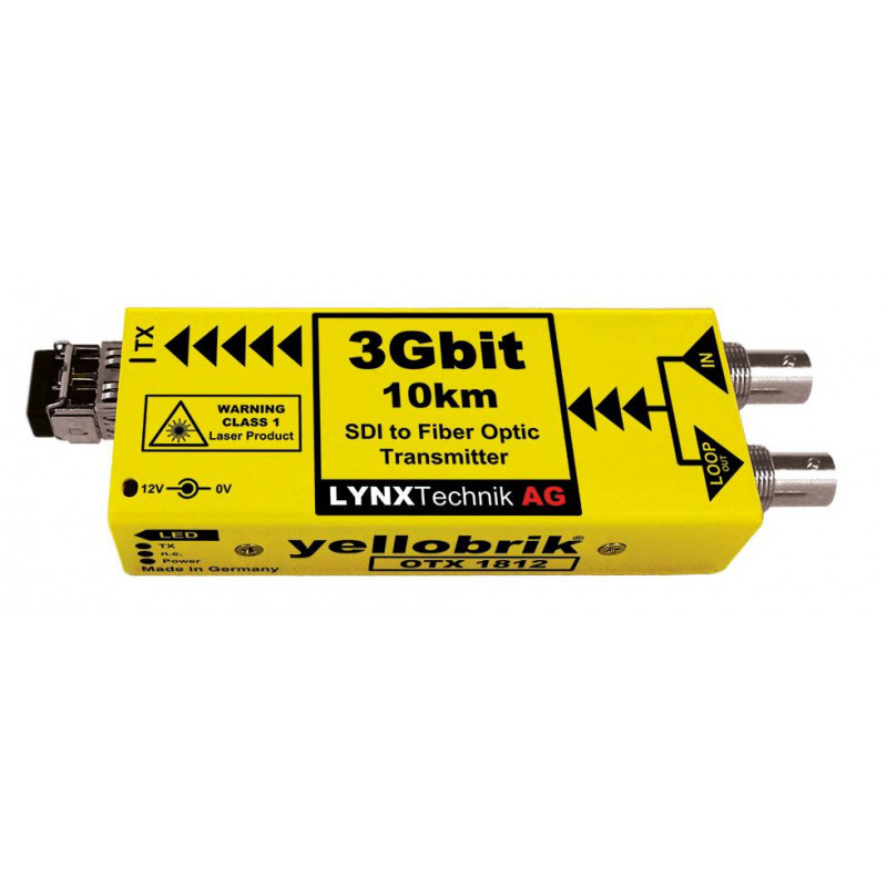 LYNX Technik Transmetteur SDI vers Fibre, 10km, 1310nm, Connecteur ST