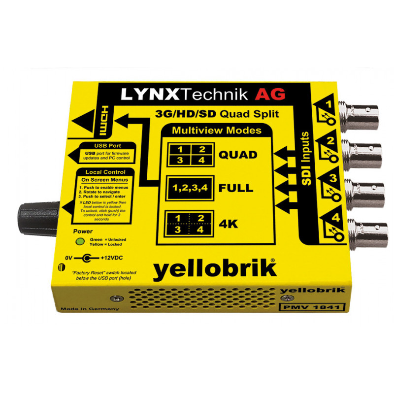 LYNX Technik PMV 1841 Multiviewer Quad-Split 3G/HD/SD