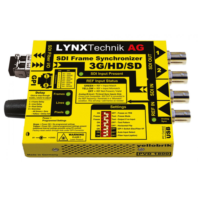 LYNX Technik PVD 1800 Synchroniseur de Frame SD/HD/3G SDI