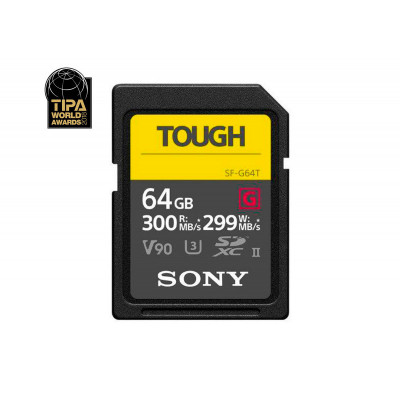Sony Tough Carte SDXC Pro 64 Go 18x Stronger - UHS-II R300 W299 - V90