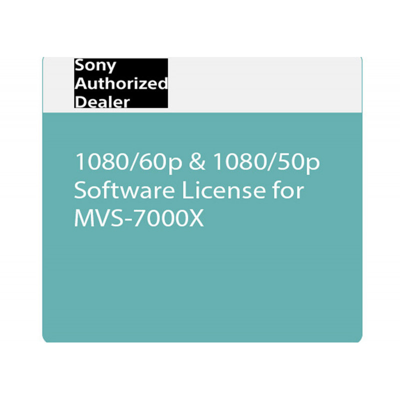 Sony Logiciel de mise à niveau MVS-7000X 1080 / 50P (sur site)