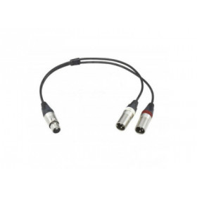 Sony Cable de microphone Sony 5-Pol XLR femelle vers 2x3-Pol XLR male