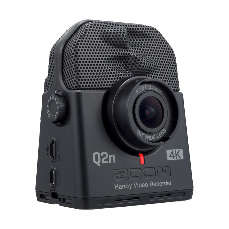 Zoom Q2N-4K Caméra compacte 4K portable objectif grand angle 150° 
