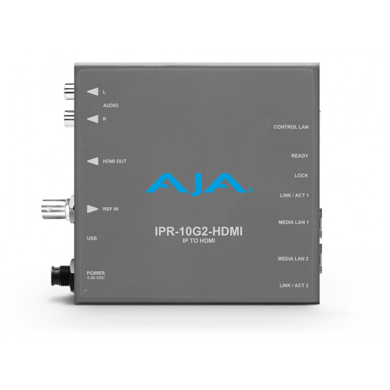 AJA IPR-10G2-HDMI Passerelle audio video UHD/HD SMPTE ST 2110 vers HD