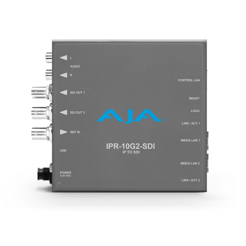 AJA IPR-10G2-SDI Passerelle audio video HD SMPTE ST 2110 vers 3G-SDi