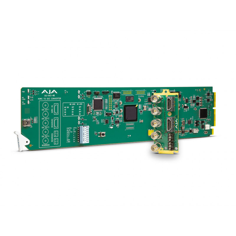 AJA OG-HA5-4K OpenGear Convertisseur 4K/UHD/2K/HD/SD HDMI vers 3G-SDI