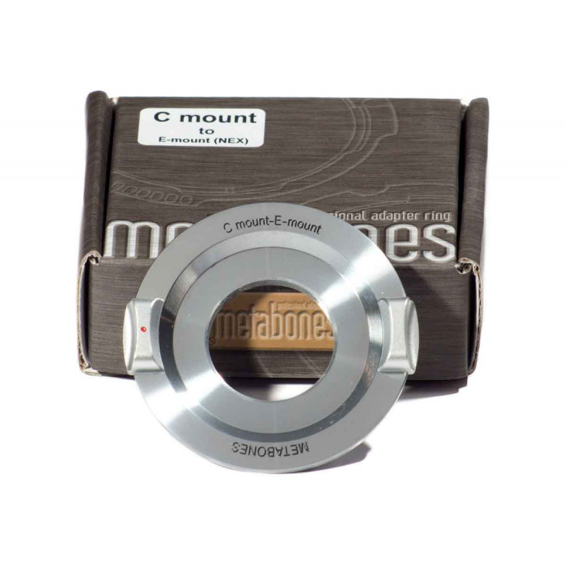 Metabones Adaptateur C-mount vers Sony E/NEX - Chrome