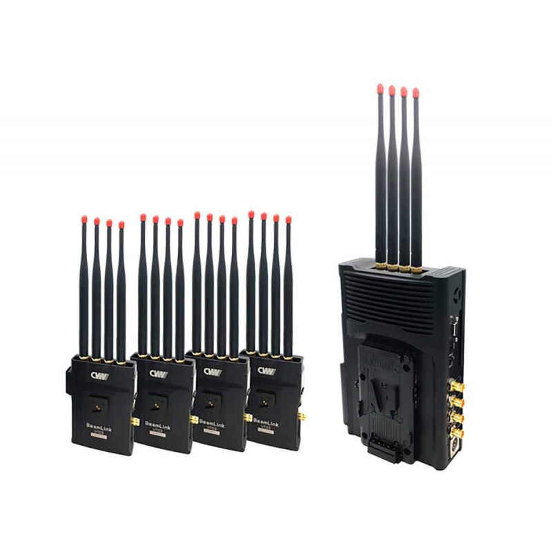 CVW BeamLink Quad Liaison HF vidéo 4 émetteurs vers 1 récepteur
