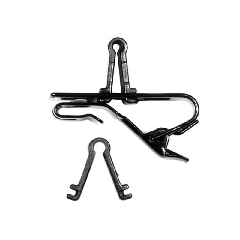 Sennheiser MZQ02 Pince pour micro  MKE 2 style cravate, double pin