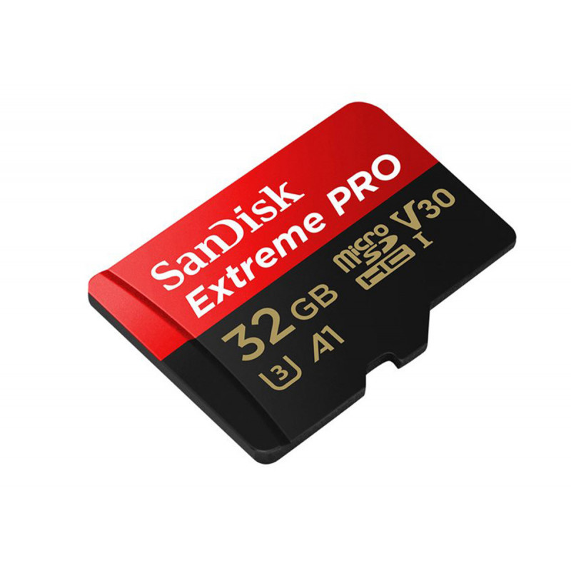 SanDisk Carte SDHC Extreme Pro 32Go & Ad Cl.10 A1 U3 V30 UHS-I 100MB/
