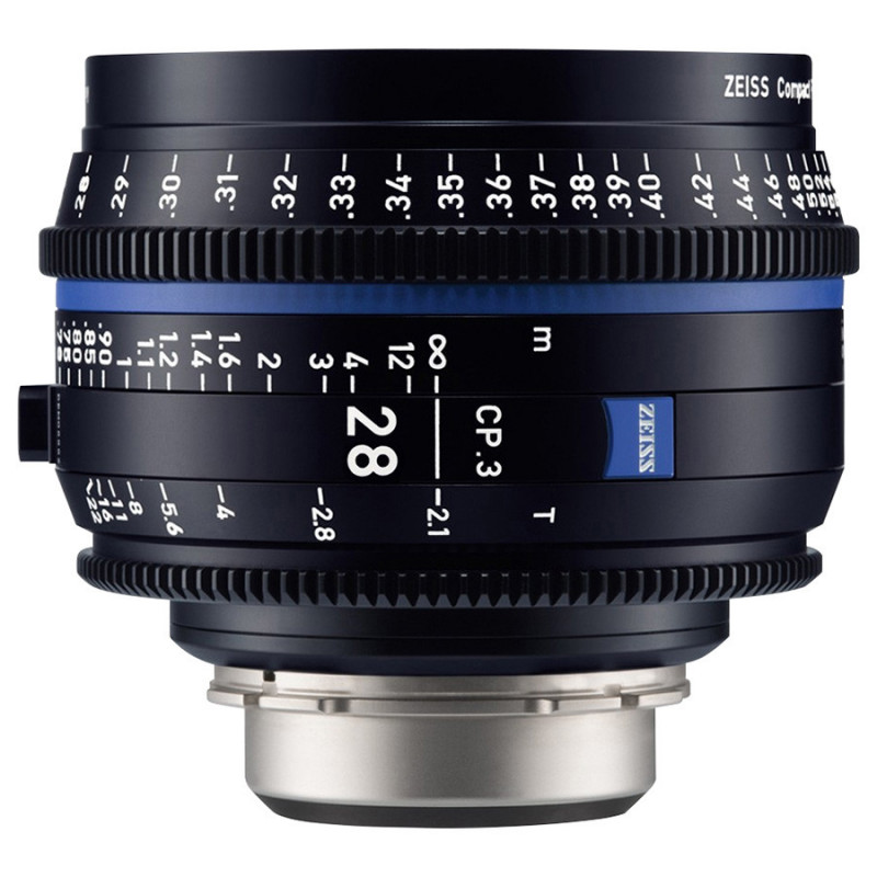 Zeiss CP.3 28mm T2.1 Compact Prime Monture Canon EF (Impérial)