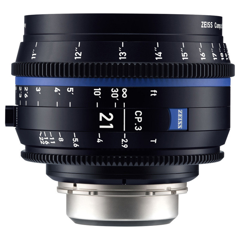 Zeiss CP.3 21mm T2.9 Compact Prime Monture Canon EF (Impérial)