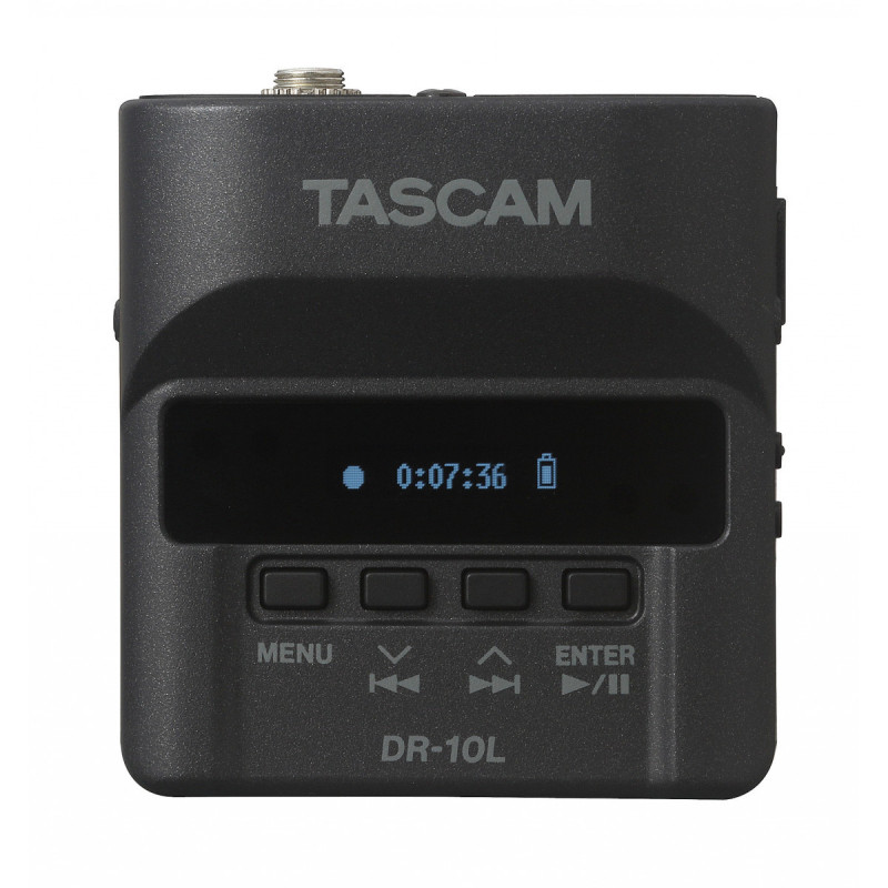 Tascam DR-10L Enregistreur Audio Numérique avec Micro Cravate Noir