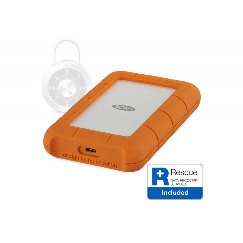 LaCie Rugged SECURE USB-C - 2TB