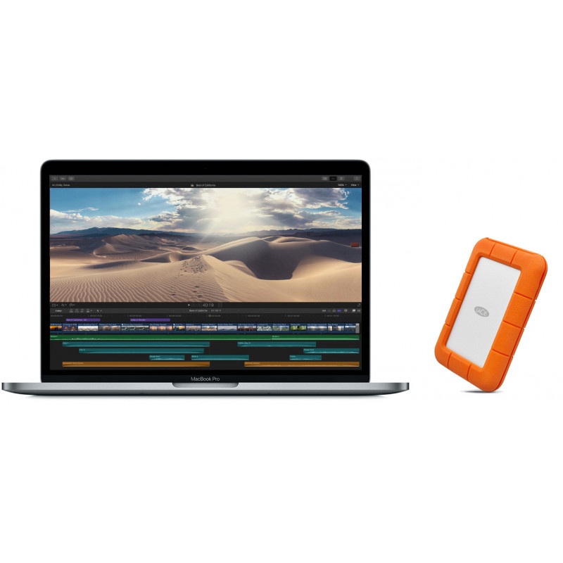 Station Mac Book Pro Final Cut Pro X comprenant :