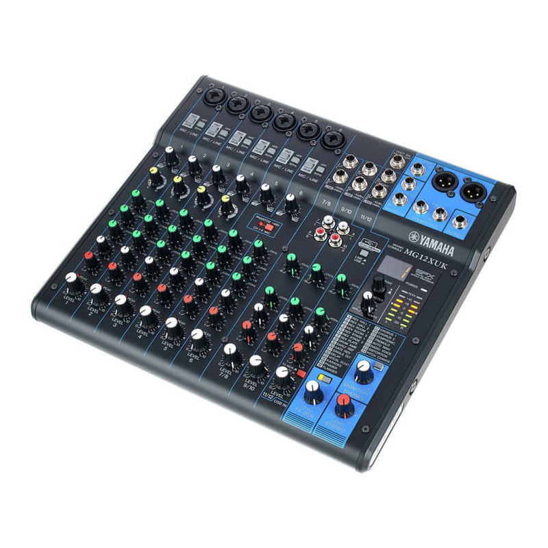 Yamaha MG12XUK - Console de Mixage 12 Canaux, 6 Preampli