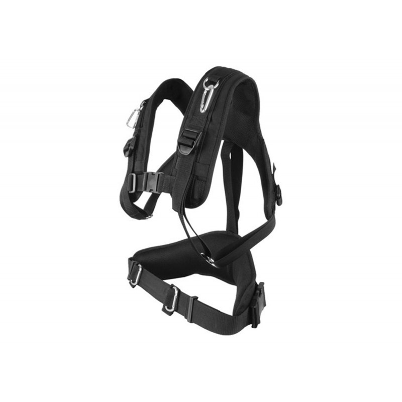 Porta Brace AH-3HD Audio Harness, Heavy Duty - Padded Straps, Black