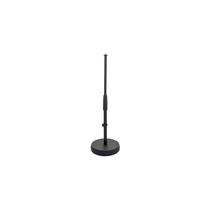 K&M 23325 Pied de table noir pour microphone réglable 217 - 347mm