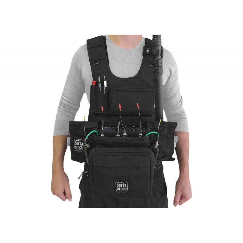 Porta Brace ATV-633 Audio Tactical Vest, Sound Devices 633, Black