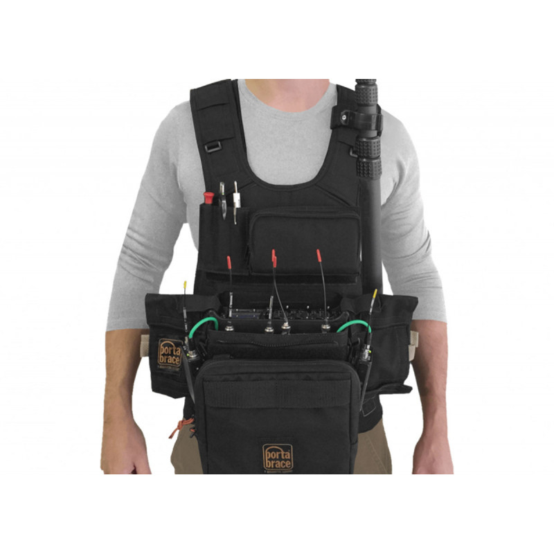 Porta Brace ATV-688 Audio Tactical Vest, Sound Devices 688, Black