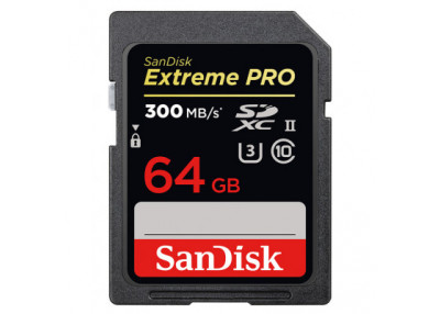 !! FV !!SanDisk Carte SDXC Extreme Pro 64Go - 300/260MB/s