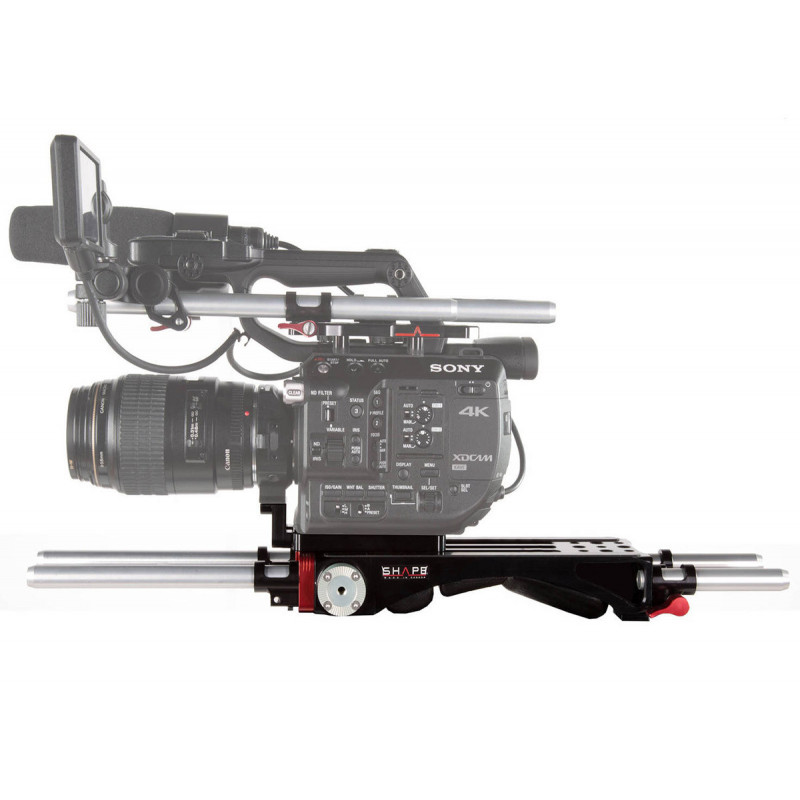 Shape Baseplate V-lock avec adap metabones pour Sony FS/FS5M2