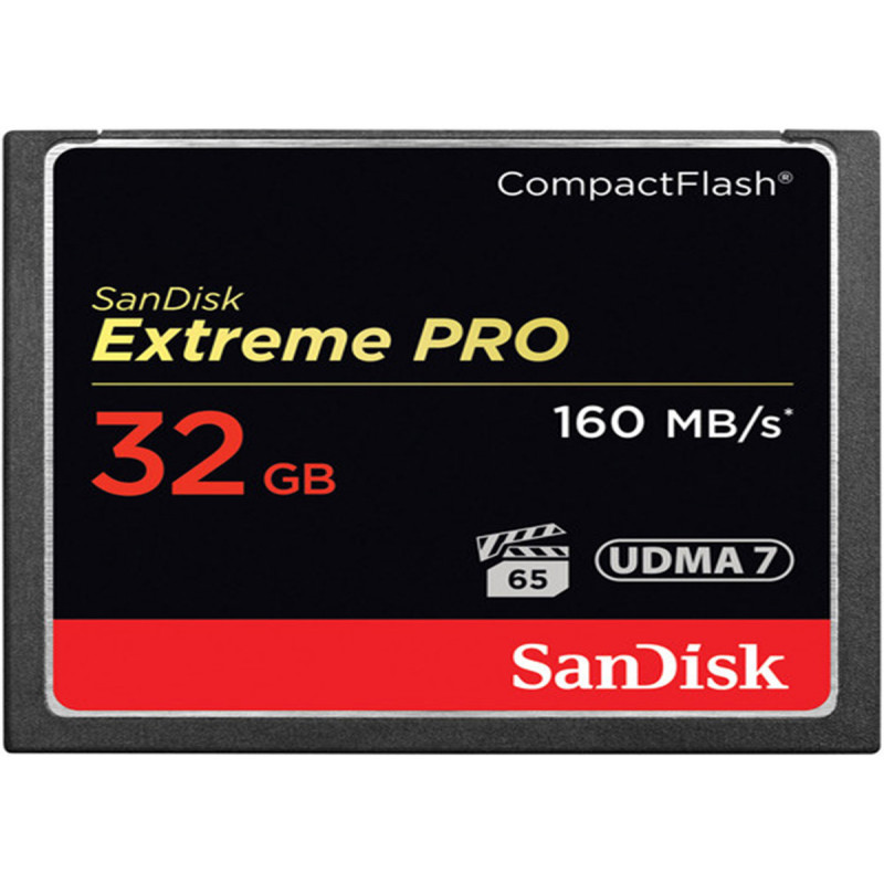 SanDisk Carte CompactFlash Extreme Pro 32Go UDMA7 VPG65 160/150MB/s