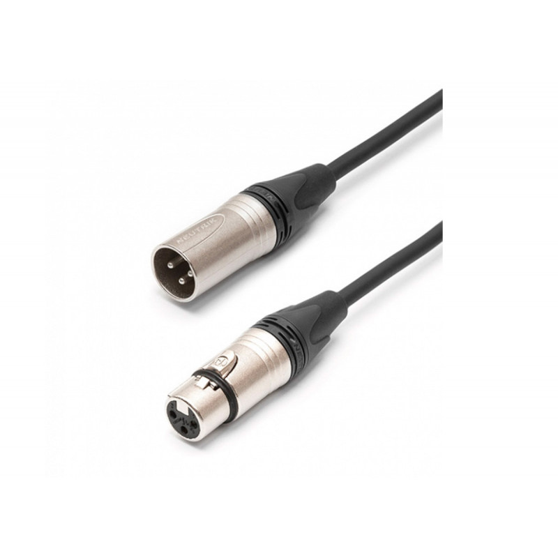 Câble audio professionnel XLR Mâle -XLR Femelle Neutrik de 7 mètres