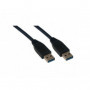 MCL Câble USB 3.0 type A mâle / mâle - 2m Noir