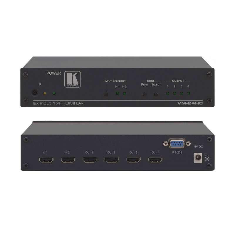 Kramer VM-24HC Selecteur/distributeur HDMI 2:1:4
