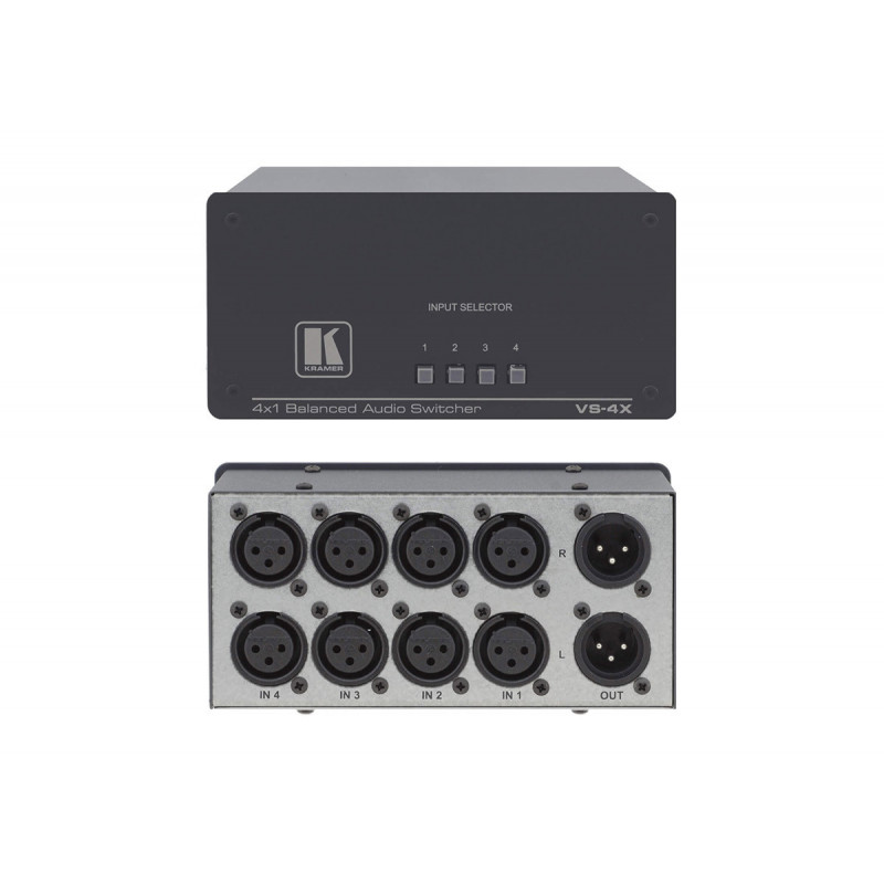 Kramer VS-4X Selecteur passif audio stereo symetrique 4x1