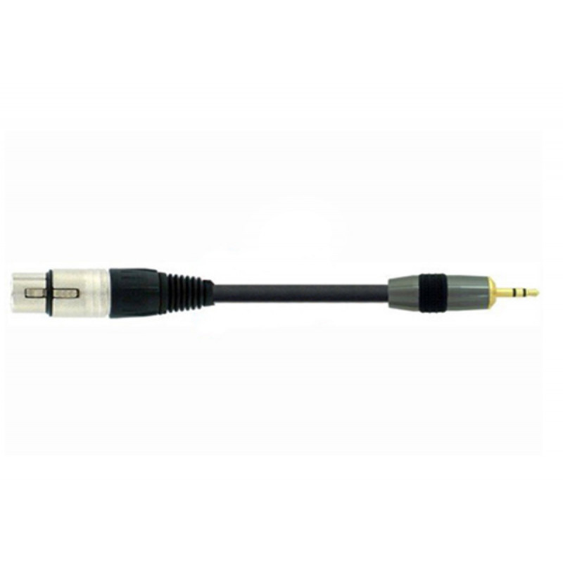 Cordon XLR 3b femelle / Jack 3.5 stéréo mâle 3m