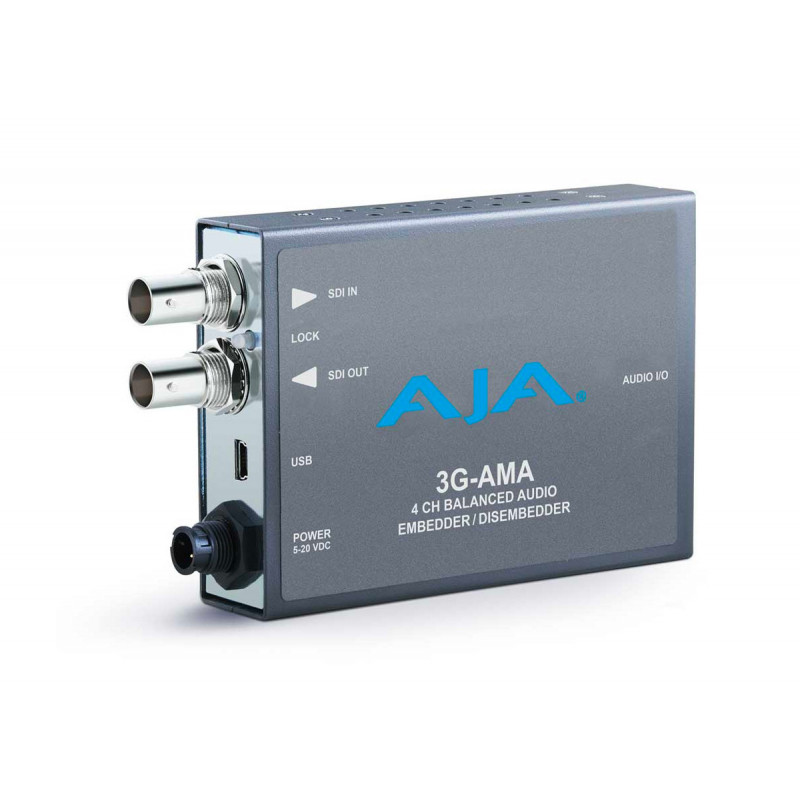 AJA Embedder/Disembedder Audio Analogique - 3G-SDI 4 Canaux - XLR