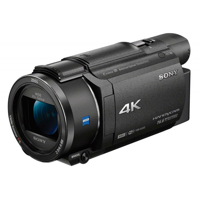 Sony FDR-AX53 Caméscope HandyCam 4K  Capteur CMOS Exmor R
